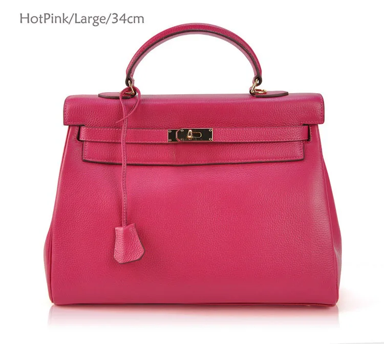 

Women Genuine Real Leather Designer Handbag Tote Shoulder Satchel Purse Lock