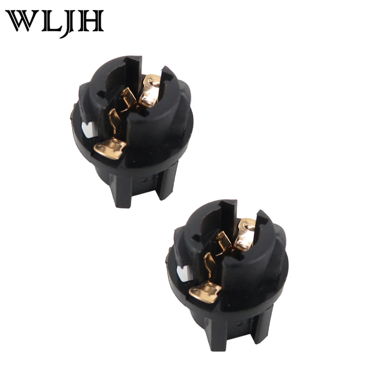 WLJH 10PCS T5 Twist lock socket wedge base 3/20,3 cm socket 2721 286 pannello cruscotto strumento cluster Plug lampada Dash lampadina 