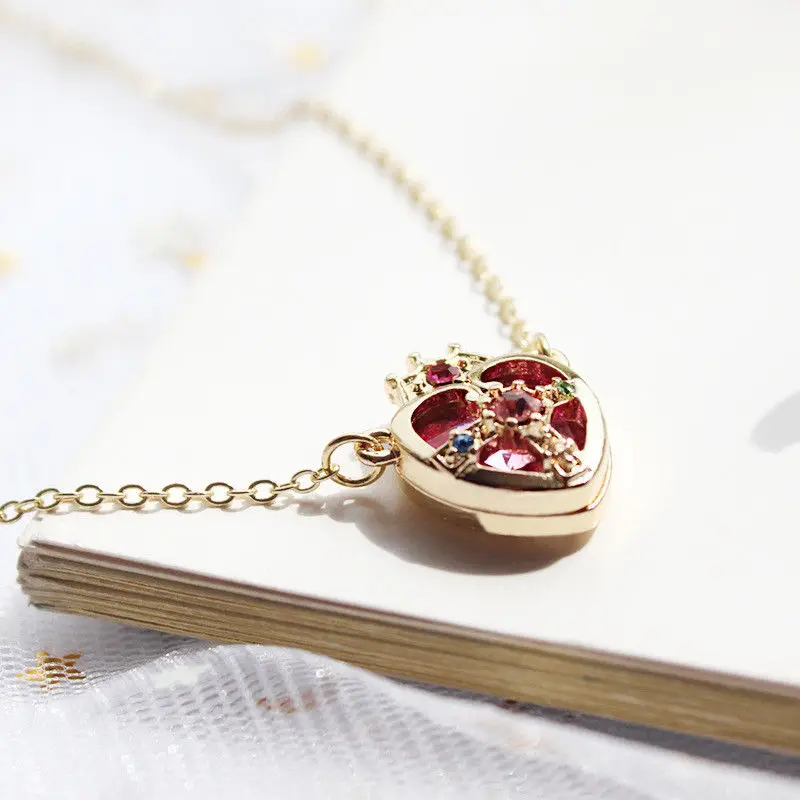 Горячая Распродажа Sailor Moon Ami regava металлический аниме кулон ожерелье для косплея корона в форме сердца для девочек ювелирные изделия аксессуары