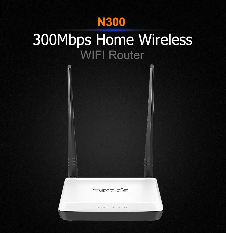 Tenda N300 300 Мбит/с беспроводной WiFi маршрутизатор, ретранслятор, беспроводной AP+ коммутатор+ брандмауэр интегрированный, Mutil язык прошивки, простая настройка