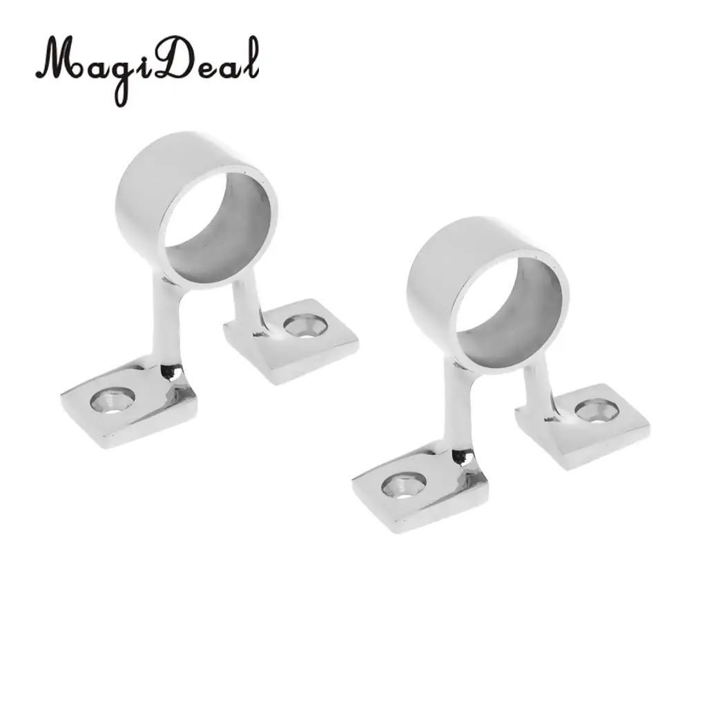 2 Pcs Professional Stainless Steel Marine Boat Center Bracket Railing Fitting for Kayak Canoe Boat Dinghy Car Accessories