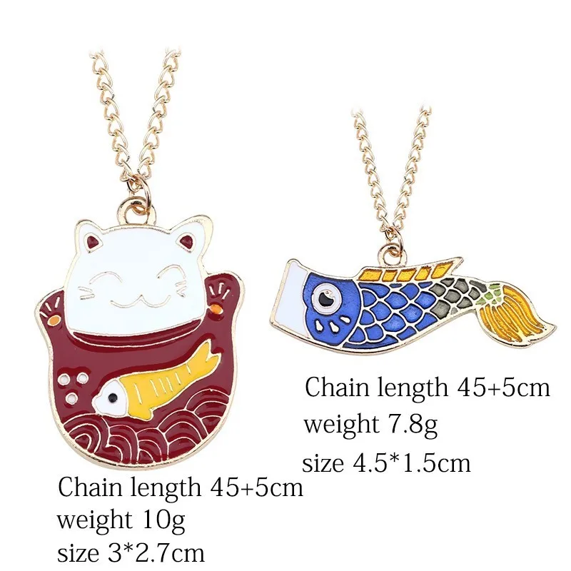DIY Cartoon Enamel Dragon Bird Fox Rabbit Pendant Chinchilla Cat Necklace For Women Kawaii Animal Family Choker Jewelry Collares