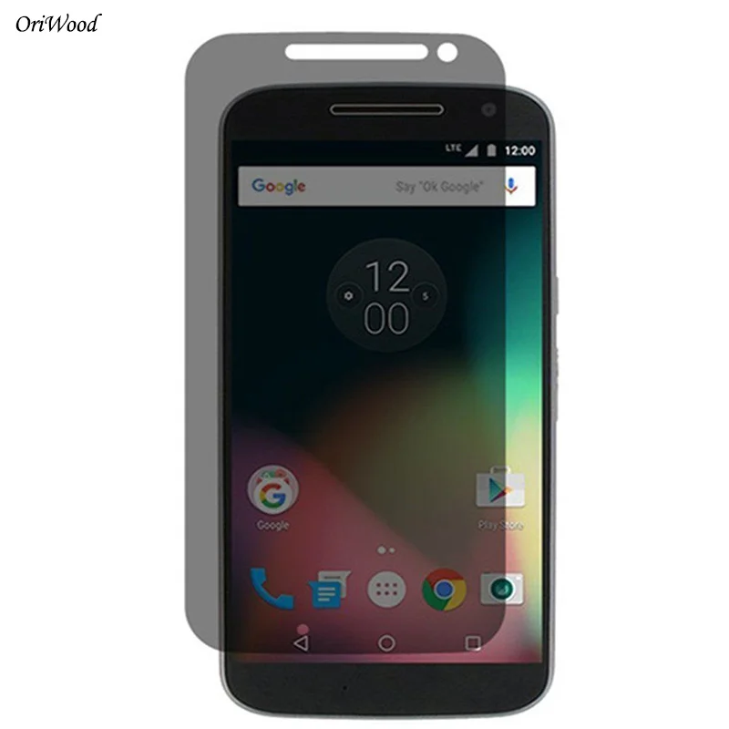 

OriWood 2.5D Anti Spy Privacy Tempered Glass Screen Protector For Motorola Moto G4 G4 Plus Black Protective Film For Moto G4Plus