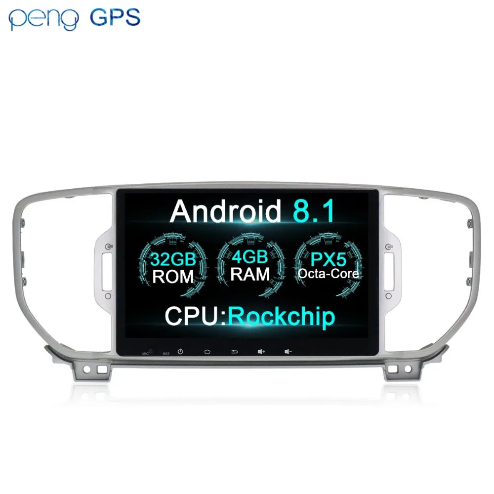 Android 8 1 Octa 4 + 32g Автомобильный dvd плеер для KIA sportage 2016 2017 kx5 gps навигатор стерео