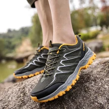 New Style Outdoor Men Hiking Shoes Trekking Shoes Sneakers Climbing Mountain Sport Shoes Non-slip Wear-resistant Travel Shoes merrto women s outdoor hiking trekking sneakers anti skid wear resistant damping shoes camping climbing mountain travel shoes