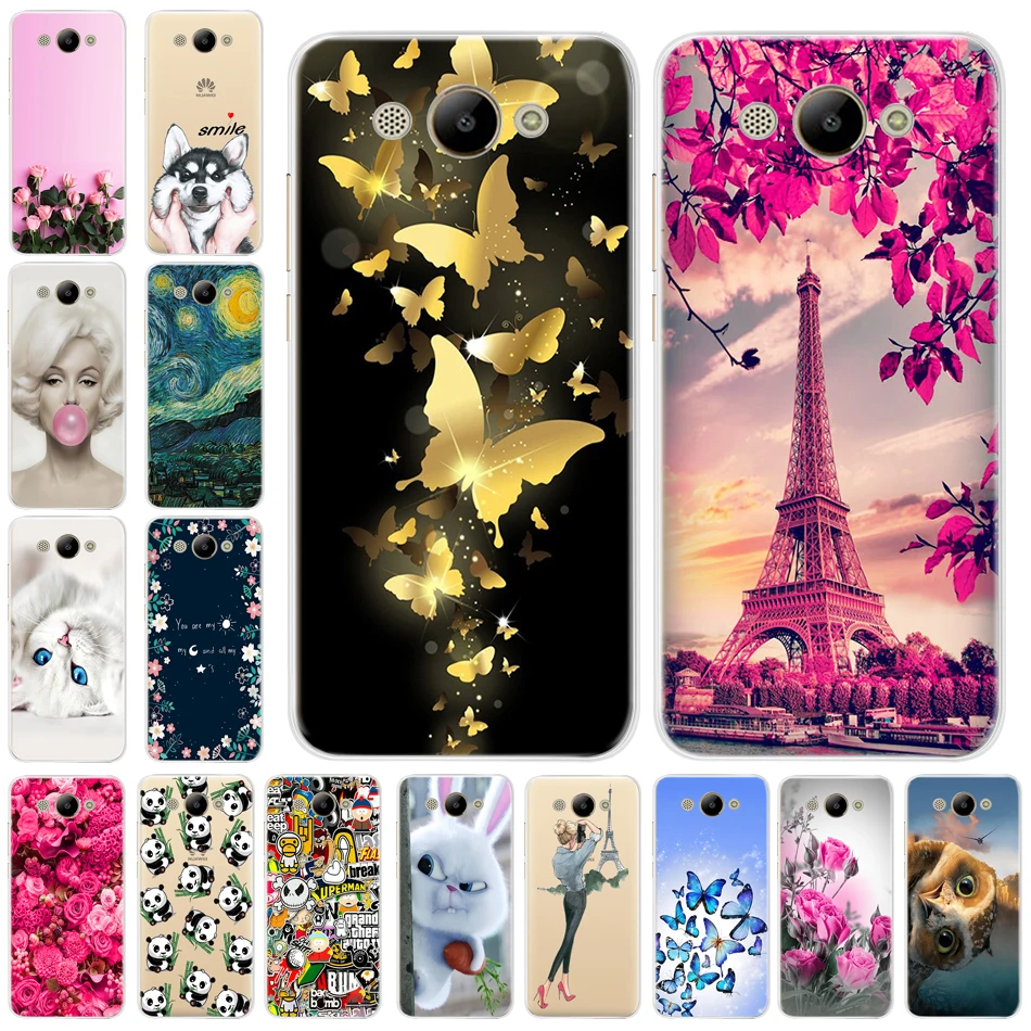 

Fashion Phone Case For Huawei Y3 2017 CRO-L22 CRO-U00 Y3 Huawei 2017 Silicon Soft 360 Nice Back Cover For Huawei Y3 2017 3D Case