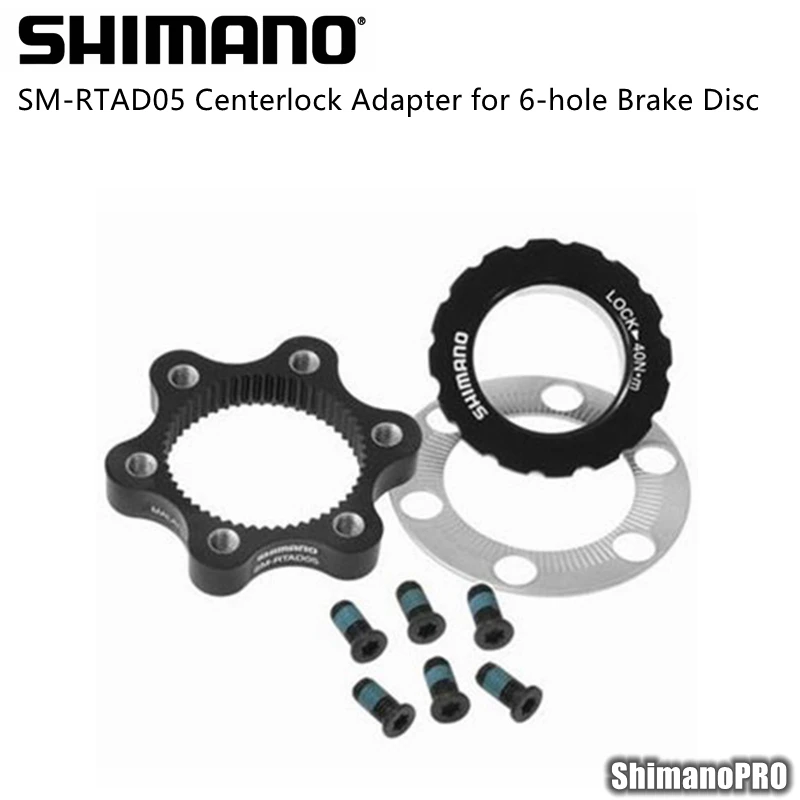 

Shimano SM-RTAD05 / SM-RTAD10 Centerlock Adapter for 6-hole Brake Disc