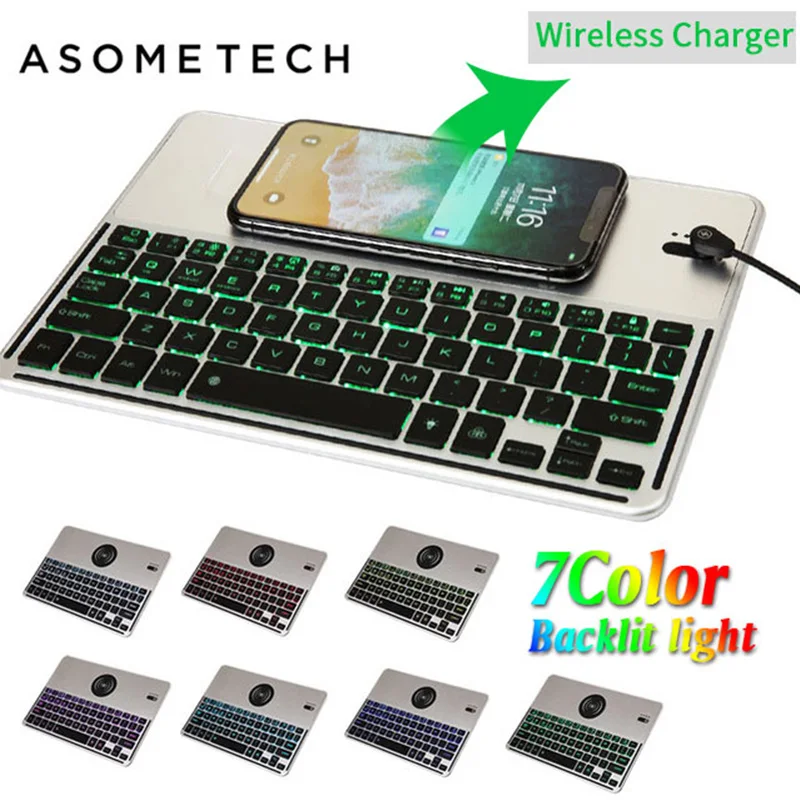 Universal Backlight font b Wireless b font Bluetooth 3 0 Keyboard For iPad iPro Air 2