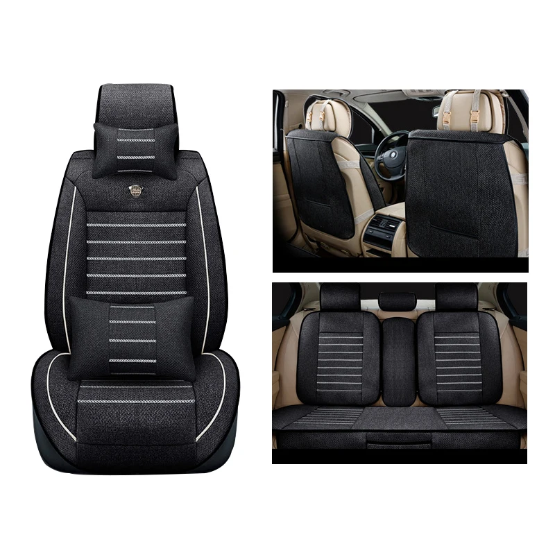

XWSN linen car seat cover for toyota corolla chr auris rav4 mark 2 wish vitz camry 40 estima prius fortuner premio accessories