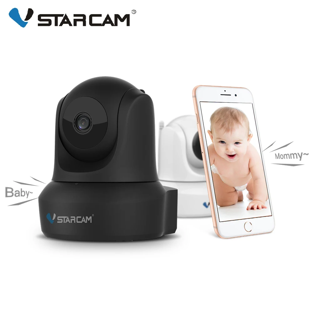 

Vstarcam C29 Baby Monitor 720P HD IP Camera WiFi Motion Detection Night Vision Audio CCTV Security Network Wireless Black