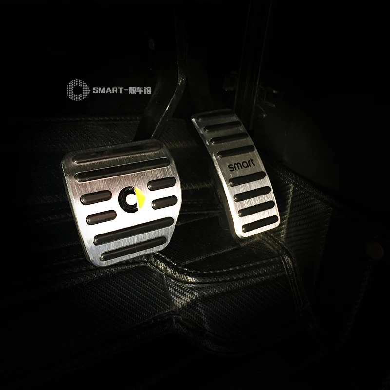 

smart 451 smart 453 fortwo smart 453 forfour Aluminum Alloy Smart Car Styling Pedal Cover Set Accelerator Pedal Car Accessories