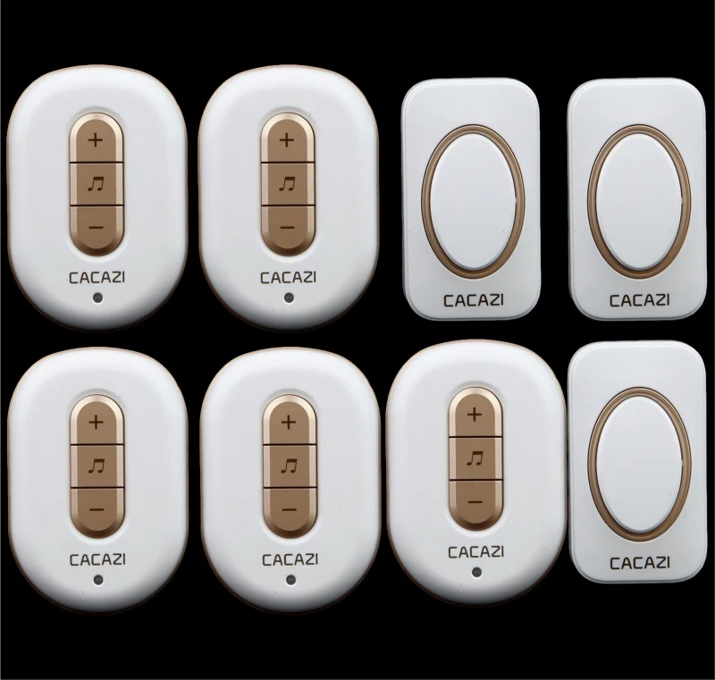 

Free shipping! 3 transmitter + 5 Receiver New Wireless Doorbell With Remote Control Musical 48Tunes Digtal doorchime