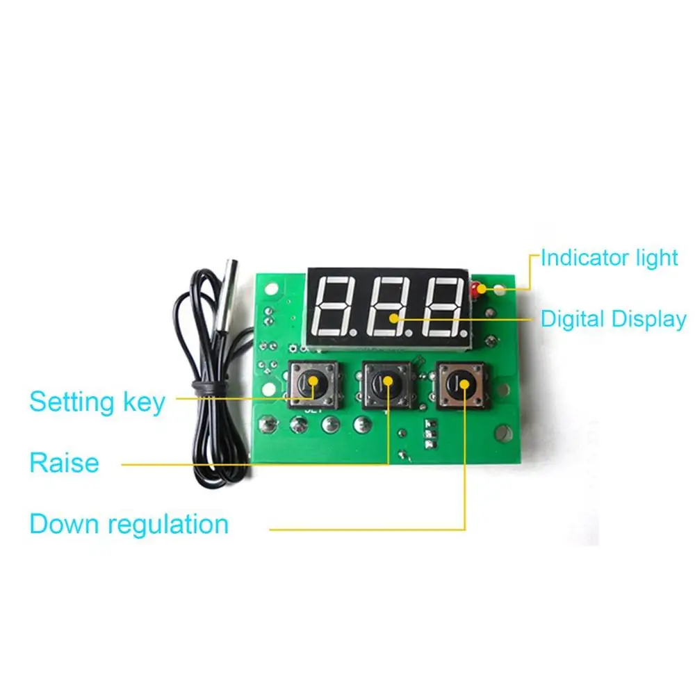 

XH-W1601 Professional Digital Temperature Controller DC12V Temperature Controller High Precision PID Temperature Control Board