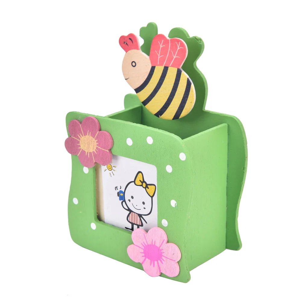 Kawaii Мультифункциональный Деревянный Ручка для дизайна ногтей в домашних условиях держатель ручки Стенд карандаш Держатели для нового офиса канцелярские аксессуары для регистрации