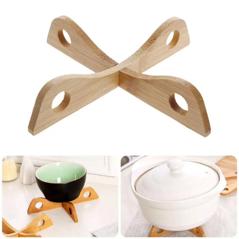 

Bamboo Heat Resistant Pan Table Mat Removable Pot Holder Kitchen Cooking Insulation Pad Bowl Cup Dish Plate Placemat Coaster