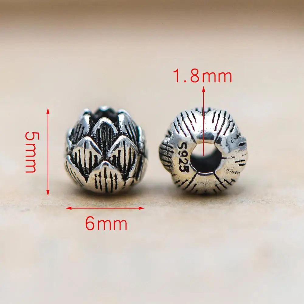 2xSterling Silver Bail Beads Stoppers DIY Bracelet Necklace Jewelry Findings
