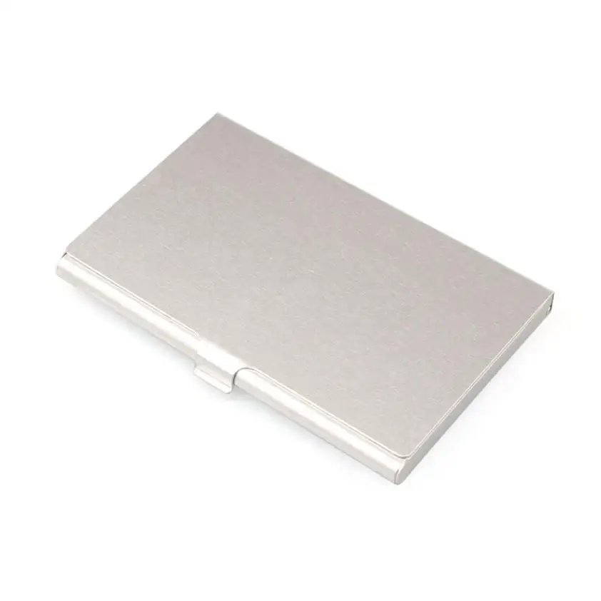 

Popular men Aluminum Case Cover Stainless steel Alloy Business Name ID Credit Card Case Metal Fine Box Holder Alloys Pocket