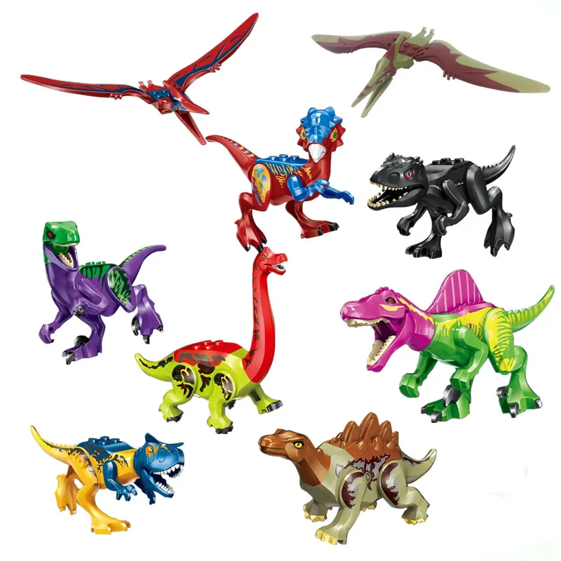 81 шт./лот динозавр тираннозавр рекс паразолуф Брахиозавр S. aegyptiacus строительные блоки детские игрушки, строительные блоки
