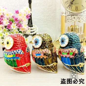 

European painting crafts, metal crafts Cartoon style owl,desktop Decoration home ornaments gift(A427)