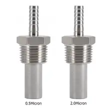 1/" MPT кислородный камень 1/4" Барб Inline карбонация аэрации Homebrew камень MPT кислородный камень