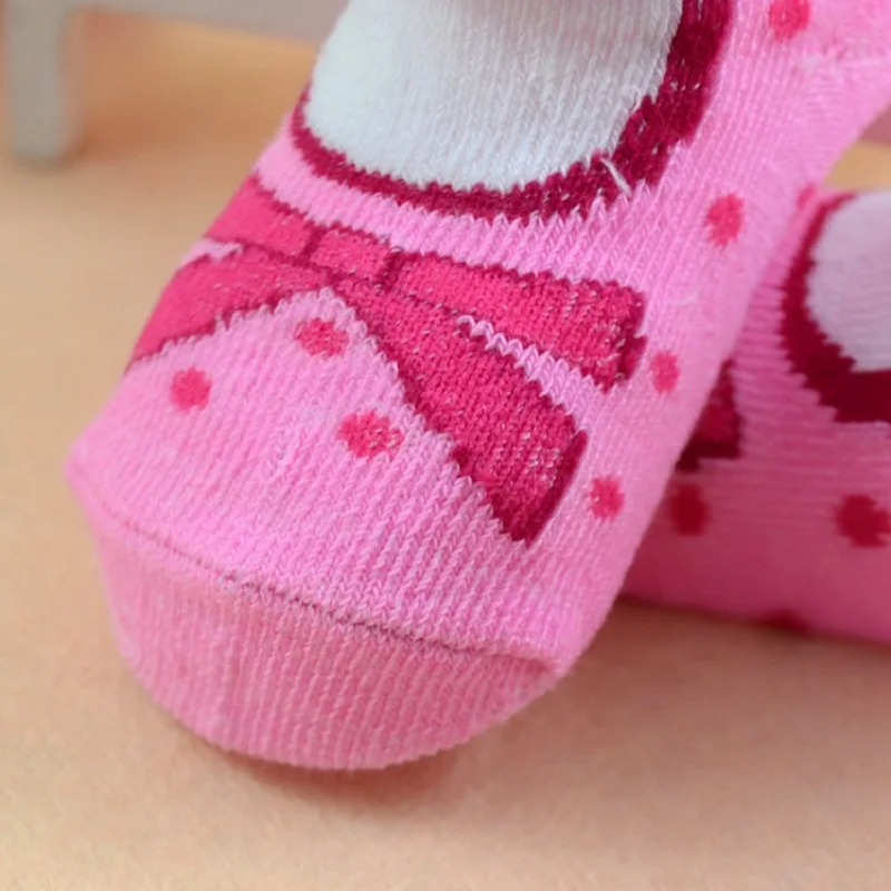Hooyi/3 пары носков для малышей нескользящие носки для новорожденных, детская обувь для девочек, комплект из 3 предметов, От 0 до 12 месяцев Нескользящие тапочки для мальчиков хлопковые колготки