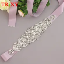TRiXY A233 женский пояс с кристаллами, стразы, бисер, чешские камни, пояс для невесты, свадебные аксессуары