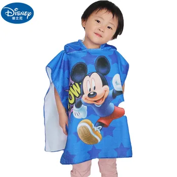 

Disney Frozen Summer Children's Hooded Bath Towel beach towels Minnie Mickey mouse boy girl Cloak Cotton Bathrobe Cartoon