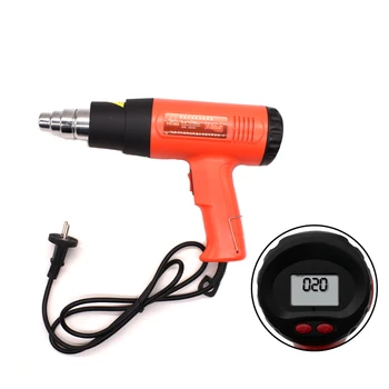 

Heat Gun 2000W Heavy Duty Hot Air Gun With Large LCD Display Variable Temp Memory Setting And Wind Speed Adjustment