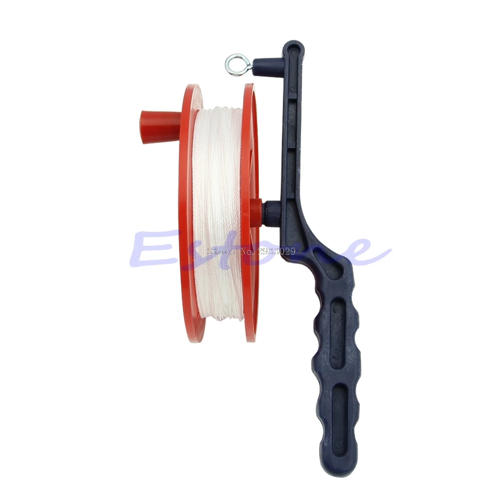 

60M Outdoor Bearing Wheel Kite Winder Ball Tool Reel Handle Line String Winder -B116