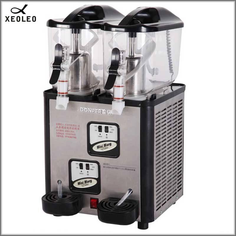 XEOLEO двойной бак слякоть машина 6L * 2 коммерческих таяния снега 880 Вт холодной питьевой Диспенсер 220 В/230 В Мороженое maker