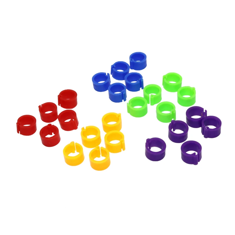 100 Pcs Pigeons Rings 8mm Identification Ring Opening Pigeon