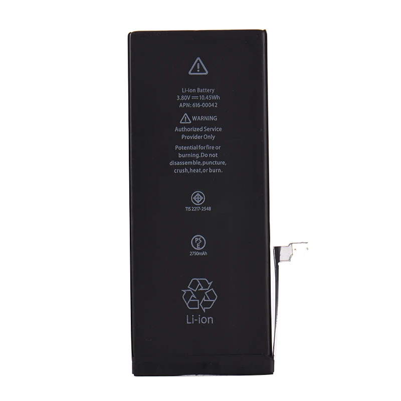 3,82 V 2750MAH Мобильный телефон Встроенный литиевый аккумулятор для iPhone 6s plus A1634 A1687 A1699 аккумулятор для iPhone 6s i 6s Plus