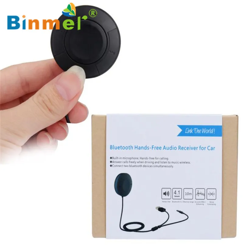 Binmer Hands Ping Hands free Bluetooth аудио автомобильный комплект беспроводной Bluetooth 4,1 EDR музыкальный приемник Sep 13