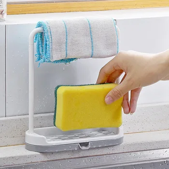 

Towel sponge storage rack Kitchen Storage Drain Racks Rag Dishcloth Hanging Rack Bathroom Soap Holder Hanger Rack bathroom New