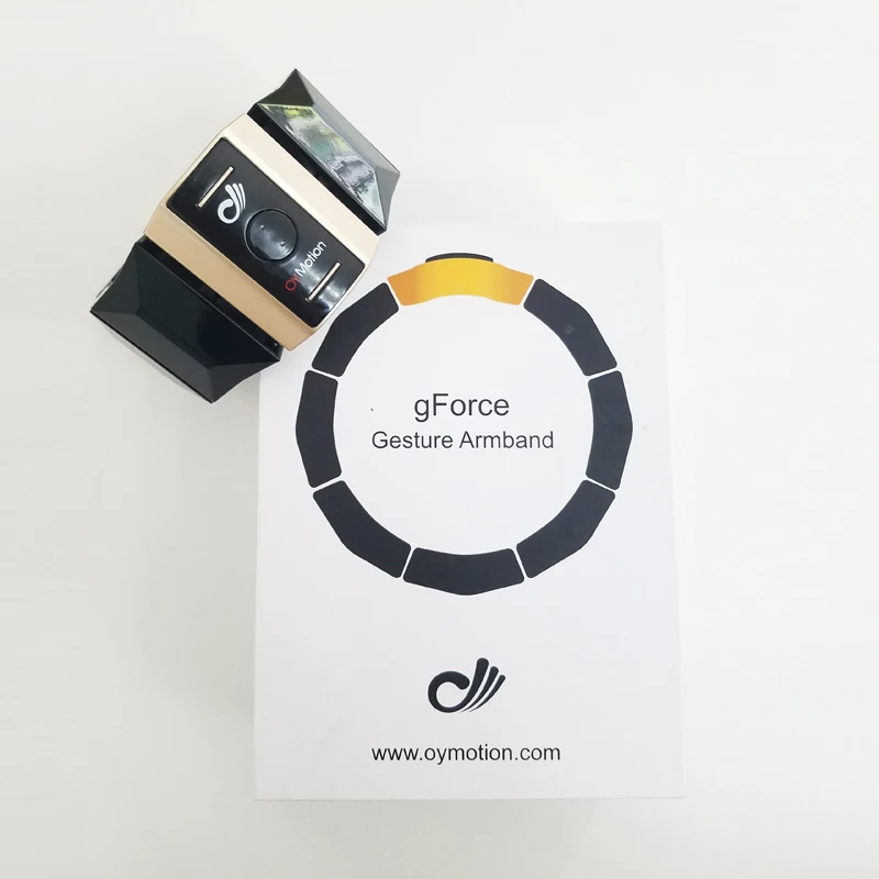 Gforce gesto EMG de señal muscular Control brazalete sensores de movimiento para Arduino juguetes desarrolladores pulsera con Bluetooth - 3