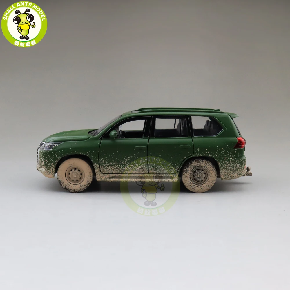 1/32 JACKIEKIM LX570 SUV литая под давлением Модель автомобиля игрушки для детей звуковое освещение вытяжной автомобиль подарок для мальчиков и девочек