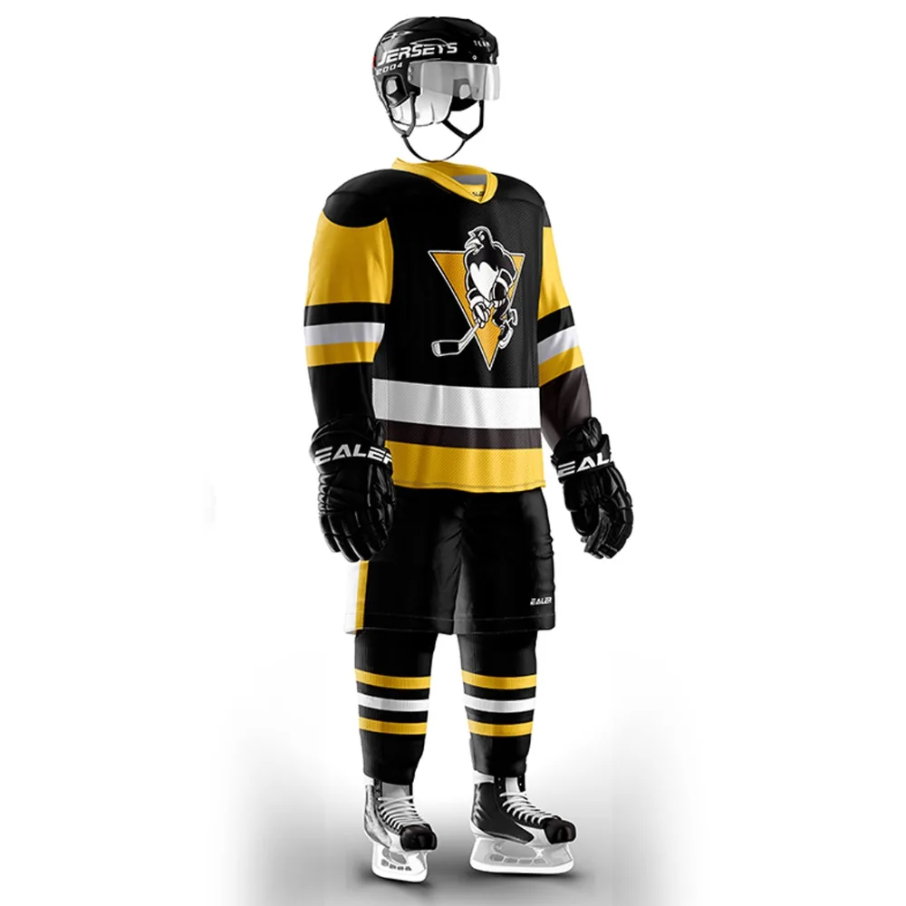 Coldauter Питтсбург Пингвин болельщики тренировочная одежда хоккейные Джерси s индивидуальные дешевые высокое качество