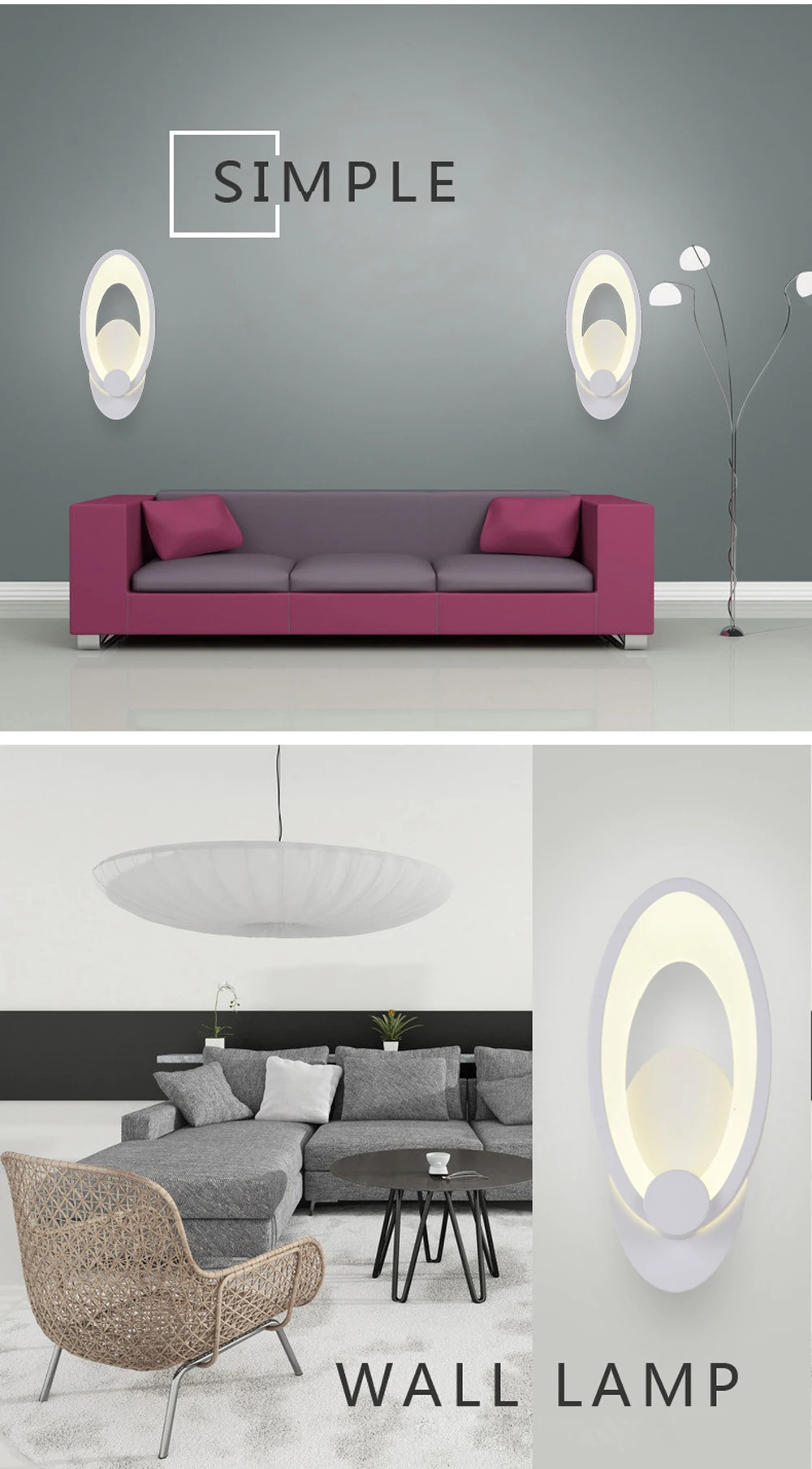 Lâmpadas de Parede Varanda Quarto Arandelas Modernas Luminárias Decoração Interior Loft Arandela Sala Cabeceira Restaurante Corredor Luz Led 10 arandelas modernas luminárias decoração interior loft arandela
