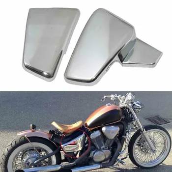 

Chrome Motorcycle Side Battery Fairing Cover For Honda VLX 600 1999-2008 VT 600 C CD Shadow VLX Deluxe STEED400 1999-2007