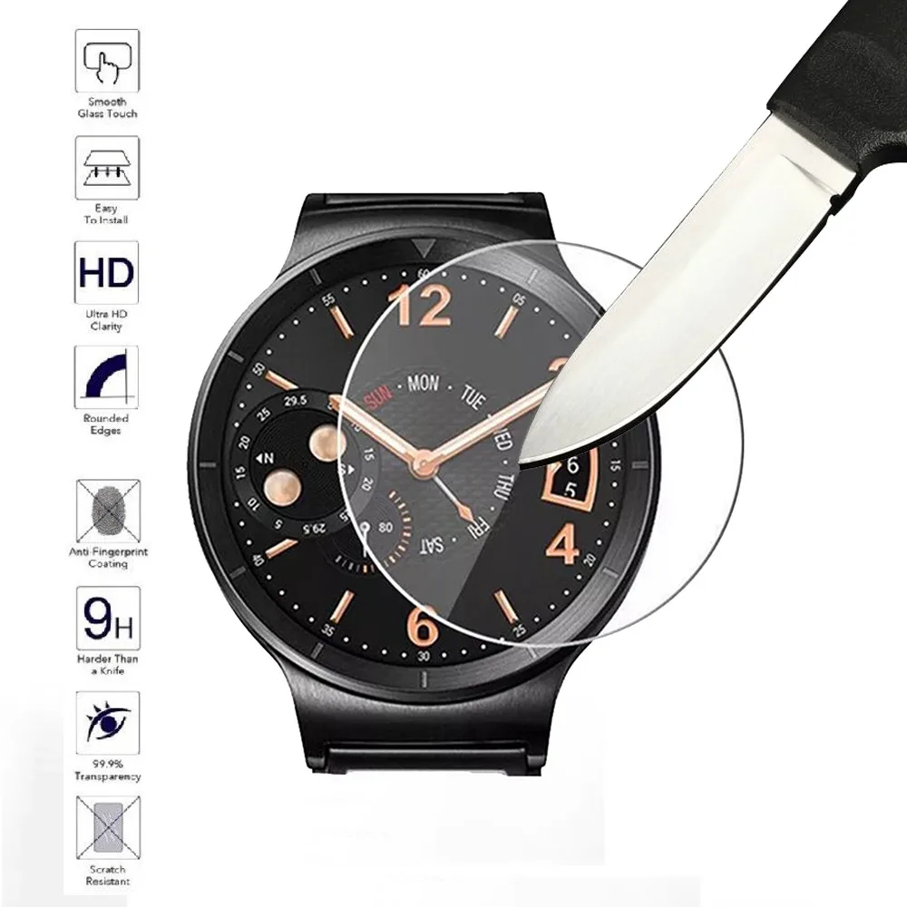 4 шт. закаленное стекло для защиты экрана Samsung Galaxy Watch 46 мм защитное ударопрочное