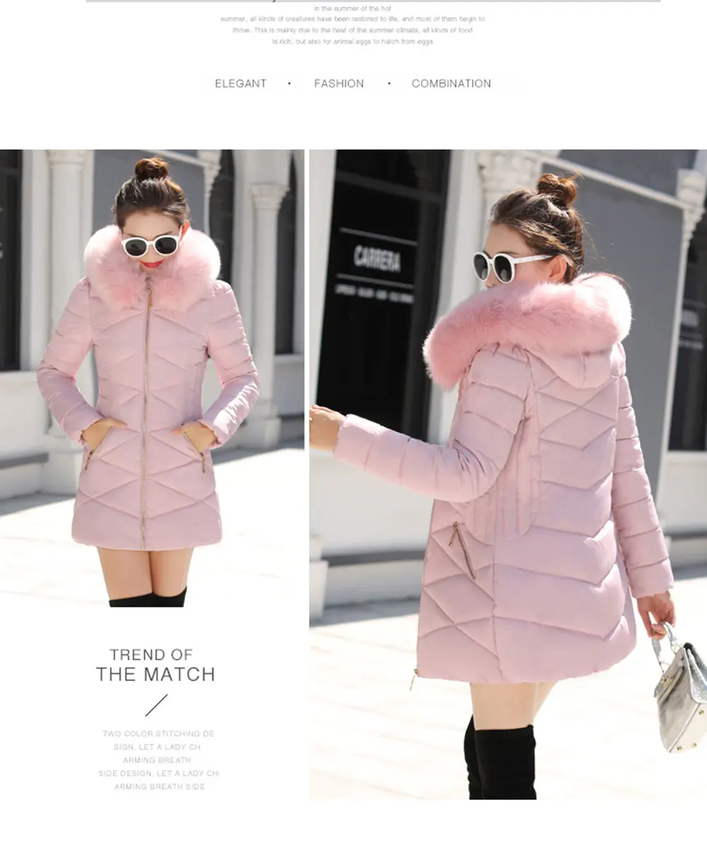 Светолечение зимняя куртка Для женщин 2018 Модная брендовая теплая зимняя пуховая хлопковая куртка Для женщин Длинные парки тонкий