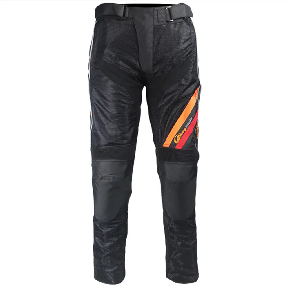 

Men Motorcycle Pants Summer Reflective for Rally Motocross MTB Riding Protective Trousers with Detachable Knee pads HP-10