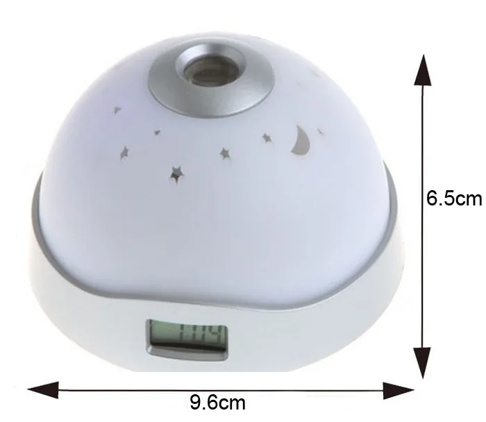 7 цветов светодиодный ночник звезда Волшебный проектор часы с подсветкой Белый Мода точное время