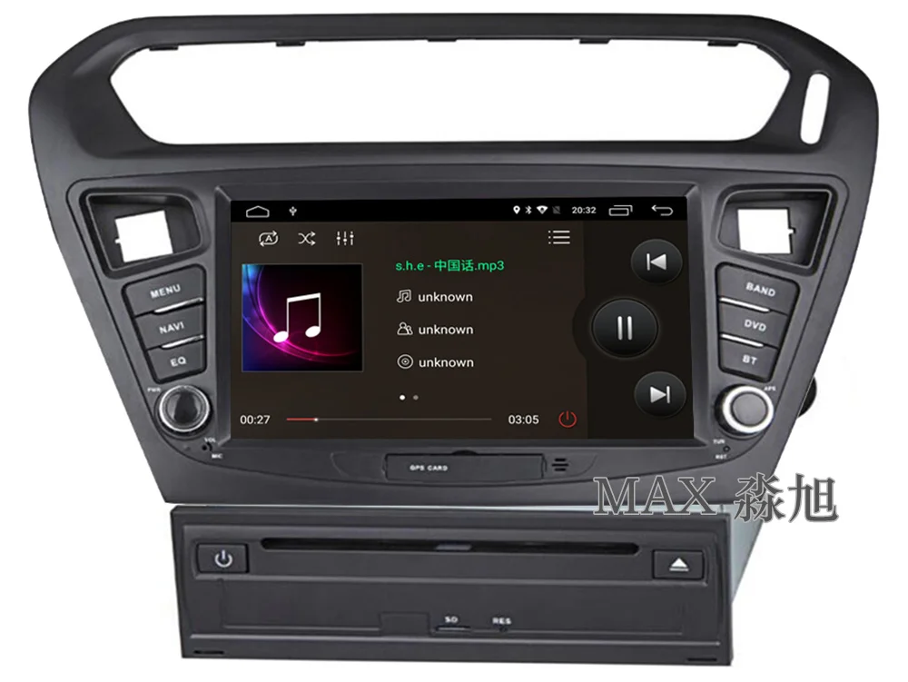 Best MAX 2G Car Radio GPS Navigation System For Peugeot 301 /Citroen Elysee CD Player Bluetooth call/music Free Map SWC Mirror Link 3