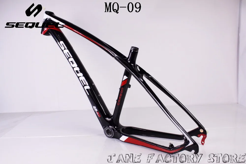 MQ09 Sequel брендовая углеродная mtb велосипедная Рама 26er/27.5er bsa/bb30 T800 142*12 мм и 135*9 горный
