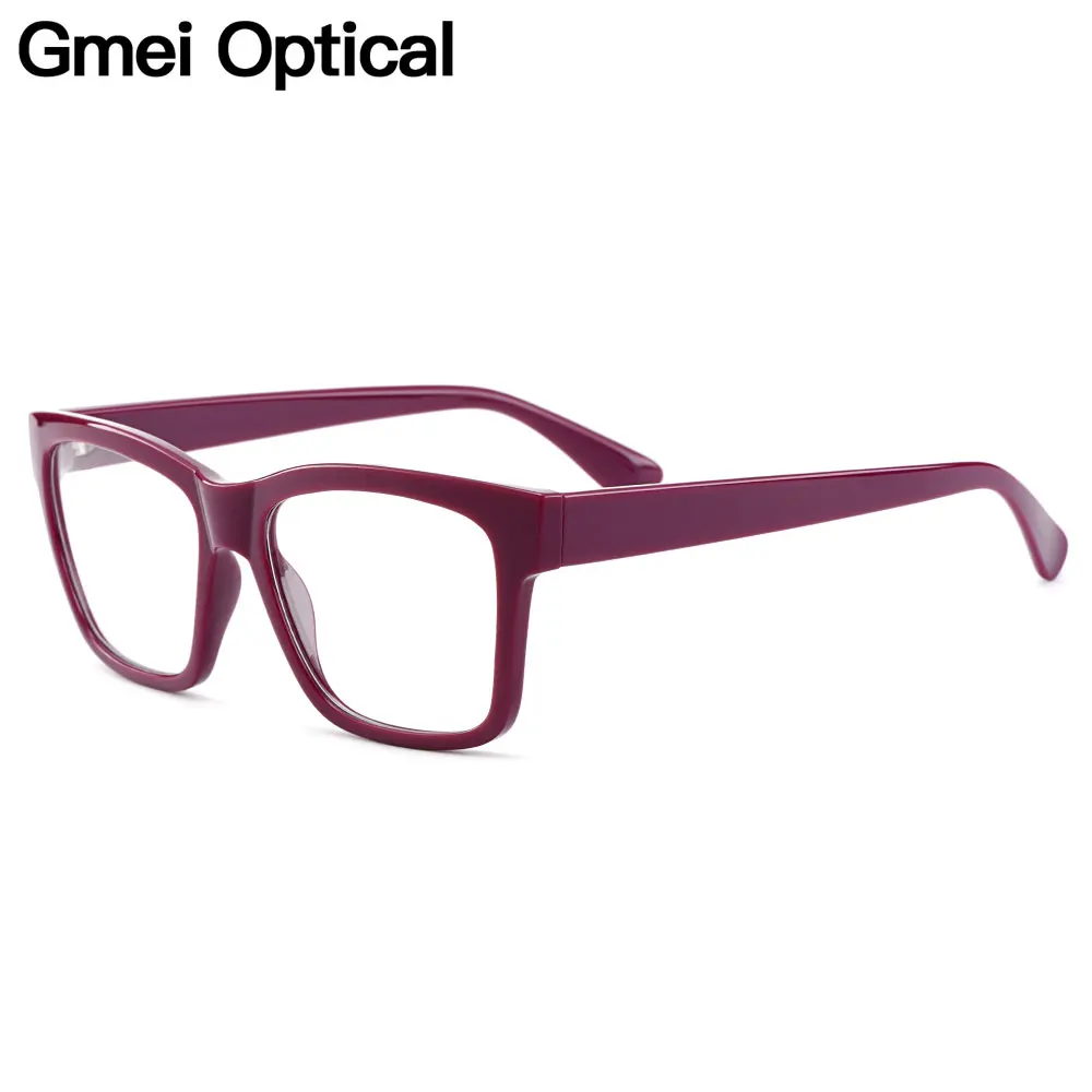 

Gmei Optical Trendy Square Full Rim Plastic Glasses Frame For Women's Myopia Presbyopia Reading Prescription Eyeglasses H8013
