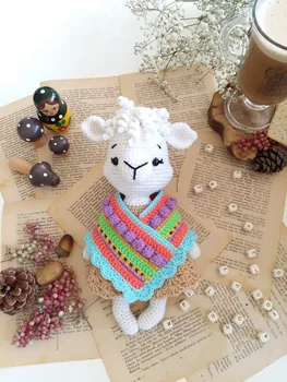 

crochet toys amigurumi rattle girl number wp01