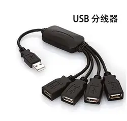 USB 2,0 Тип 1 мужчина к 4-Порты и разъёмы женский разветвитель