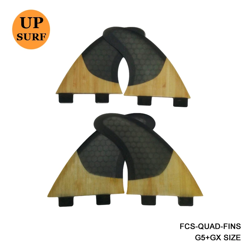 

Honeycomb/Bamboo FCS Fins G5+GX Fins Surf Quad Fins Surfboard prancha quilhas de Free Shipping