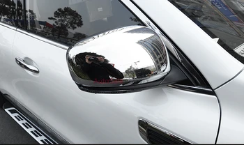 

For Renault Koleos 2017 ABS Chrome plastic Side Door Rear View Mirror Cover Cap Trim Decoration 2pcs car accessories